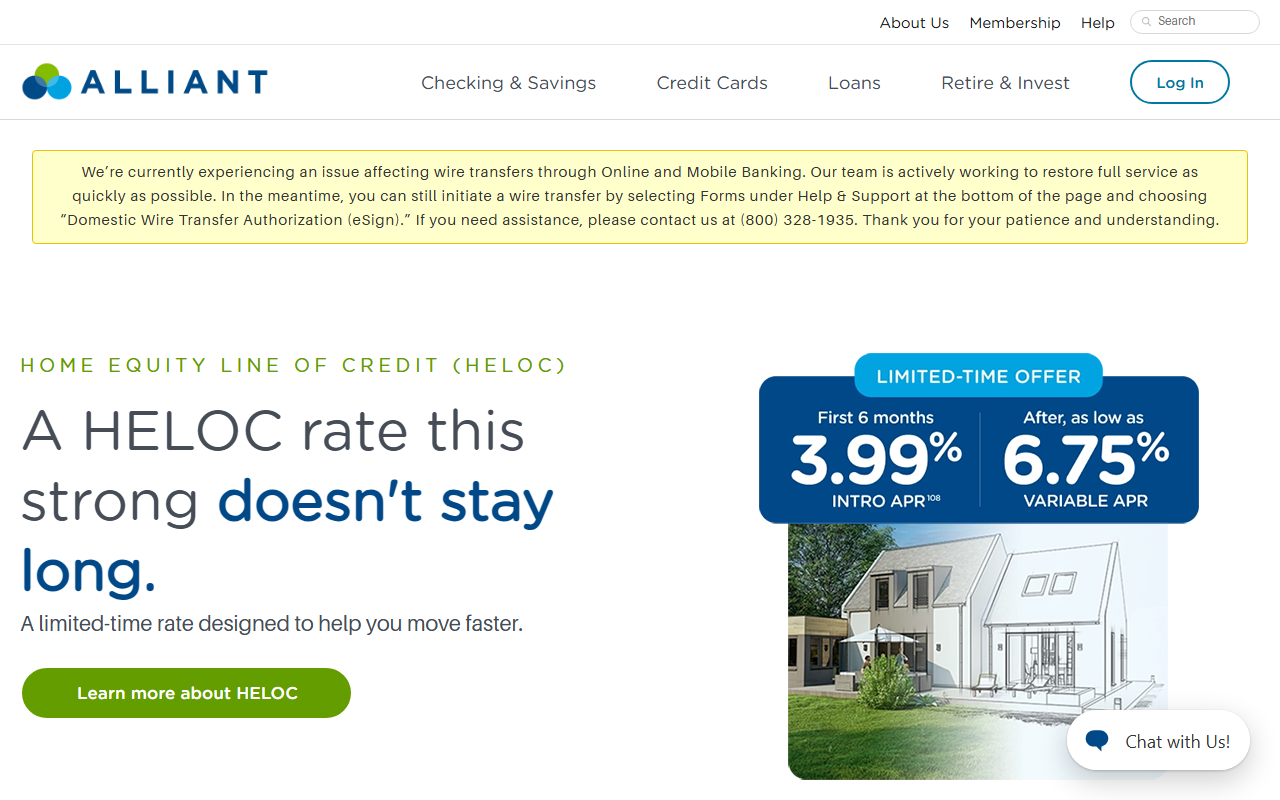 Homepage of Alliant