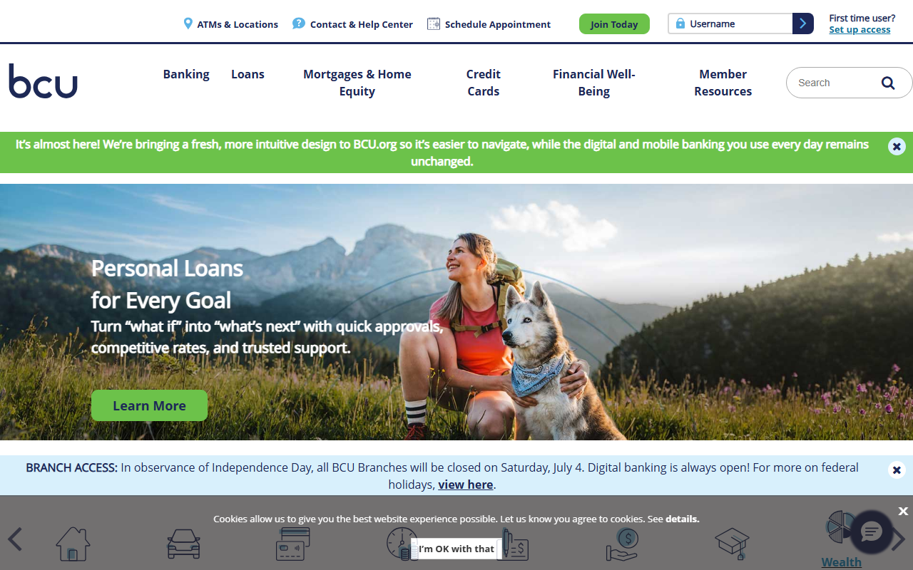 Homepage of Baxter