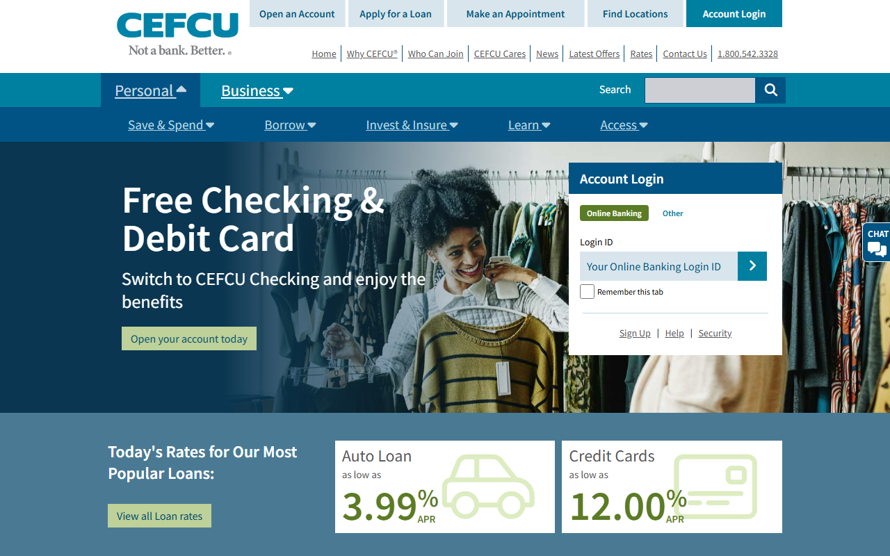 Homepage of Citizens Equity First