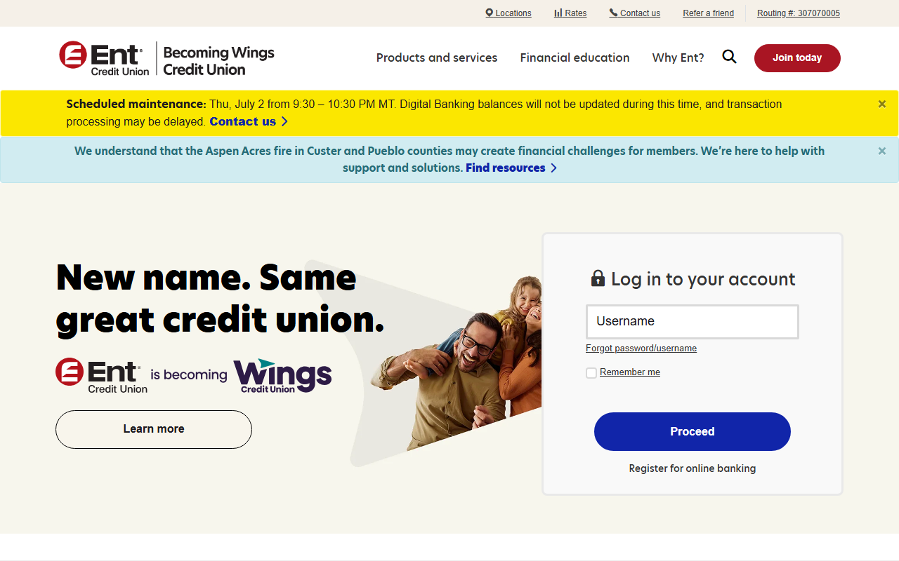 Homepage of Ent