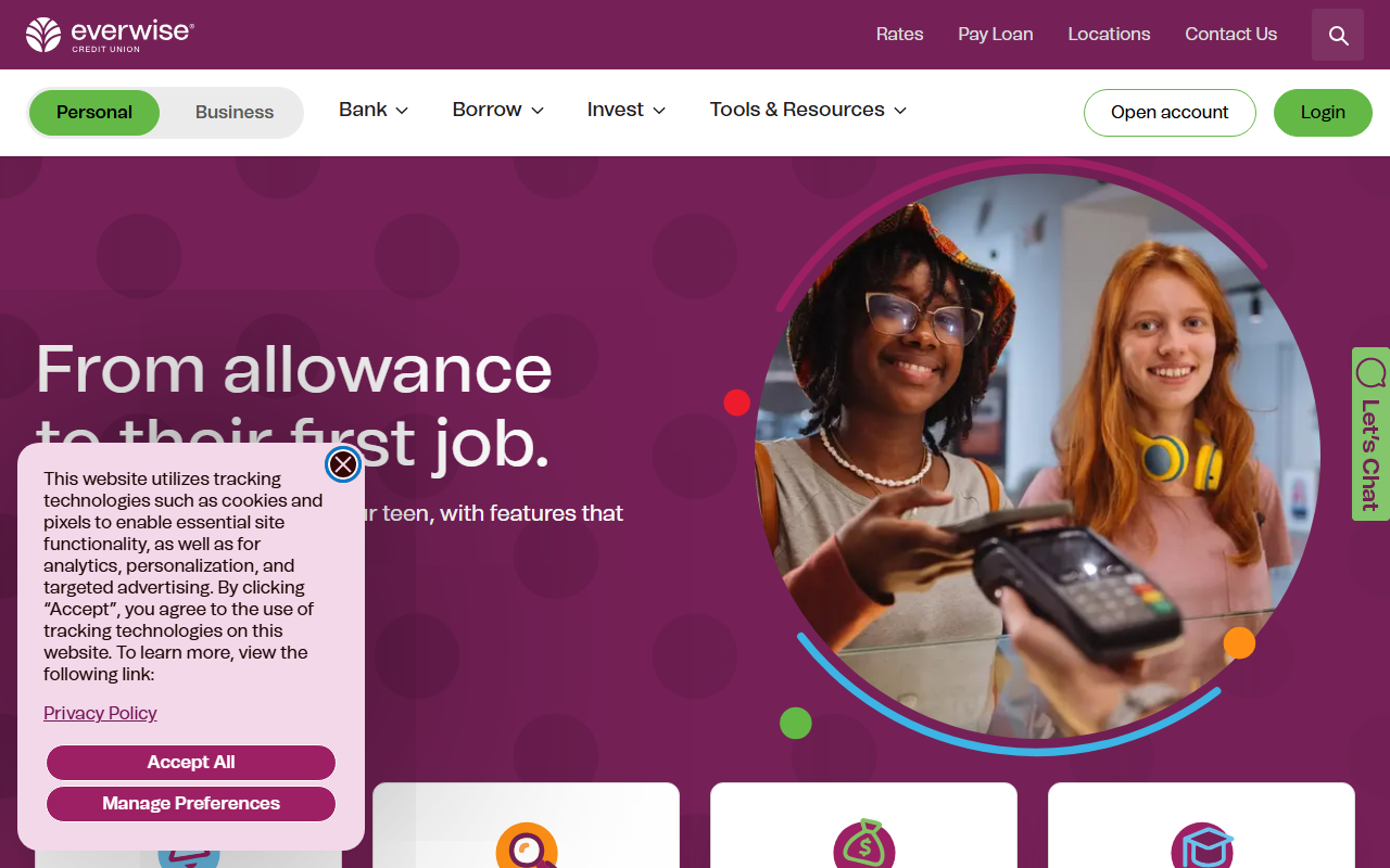 Homepage of Everwise