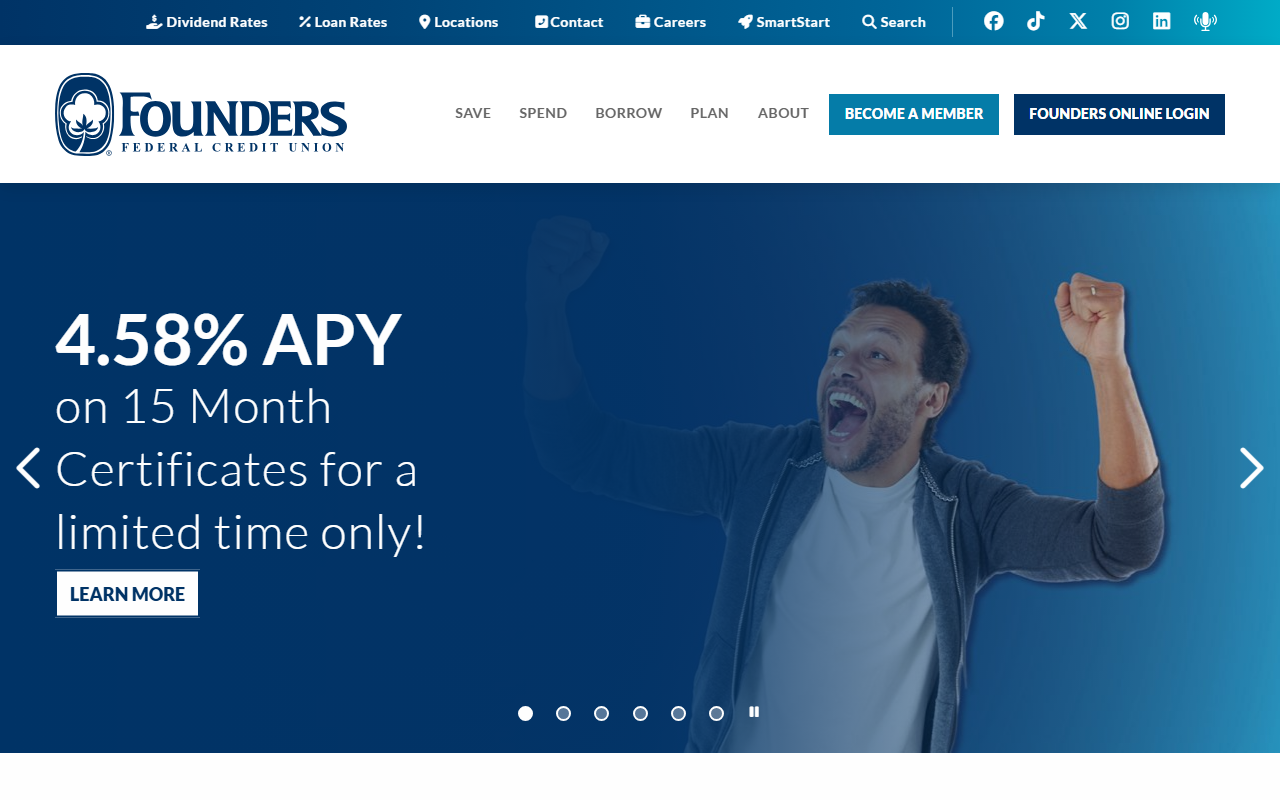 Homepage of Founders