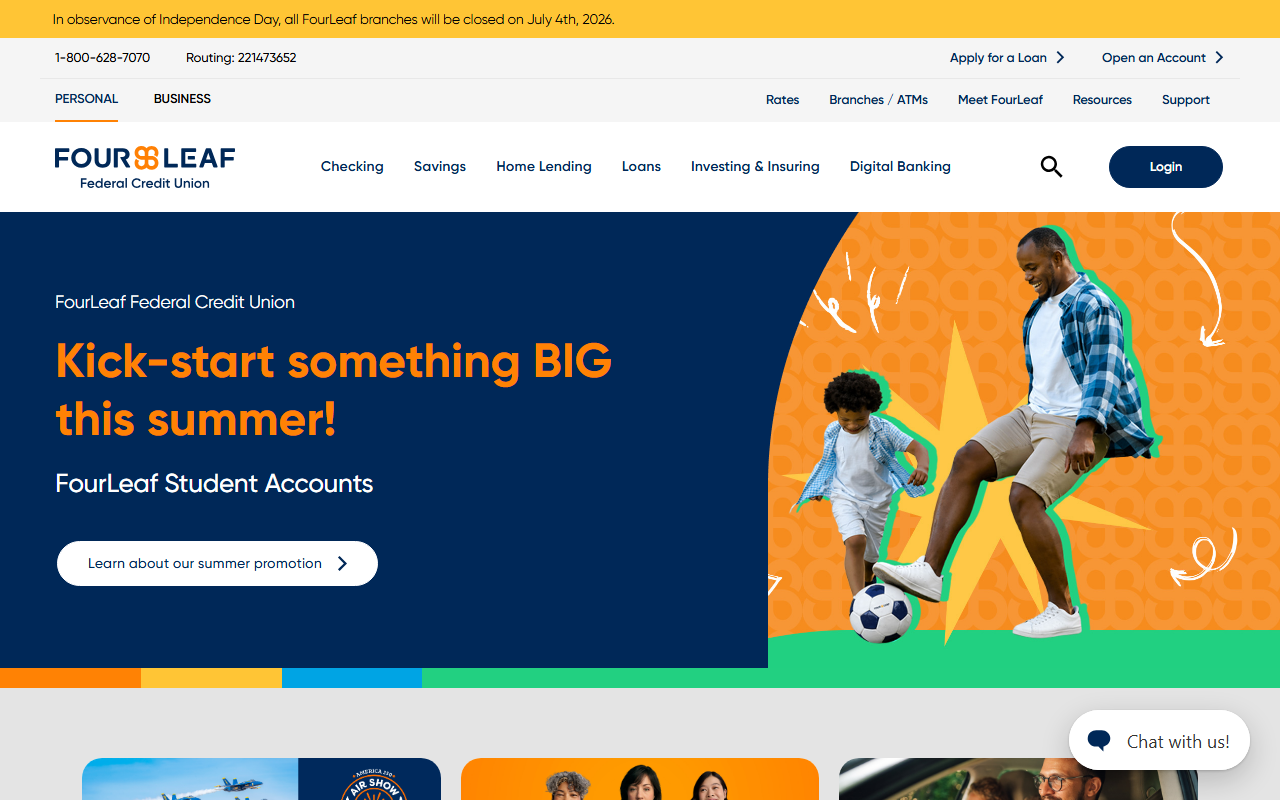 Homepage of Fourleaf