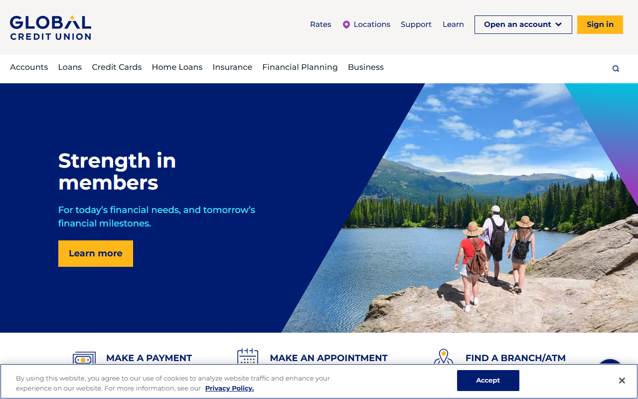 Homepage of Global
