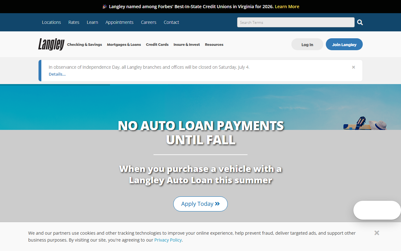 Homepage of Langley