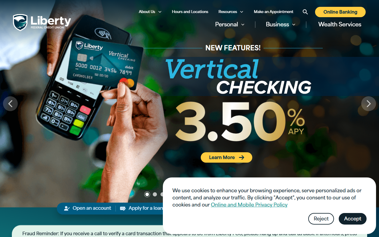 Homepage of Liberty