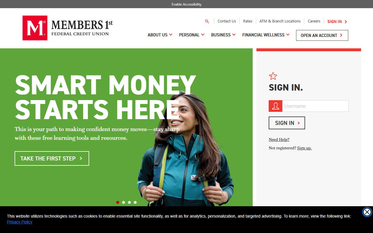 Homepage of Members 1st