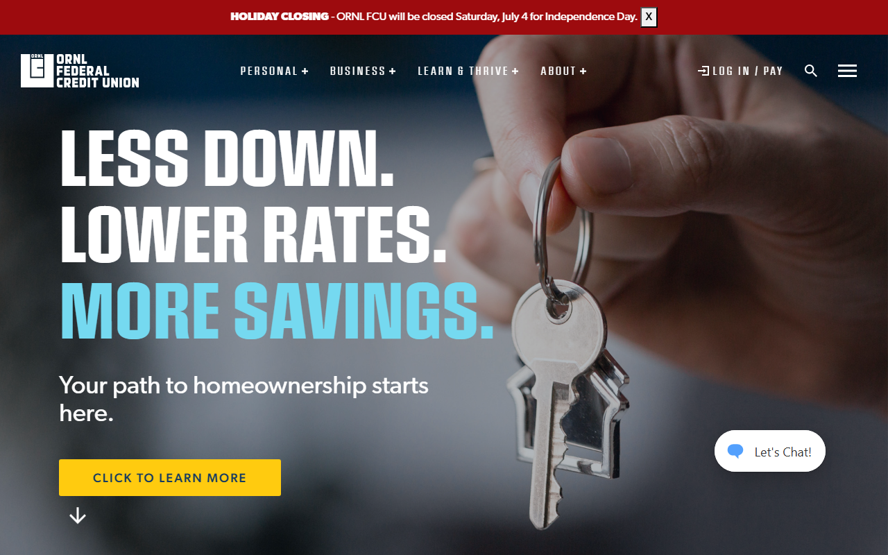 Homepage of Ornl