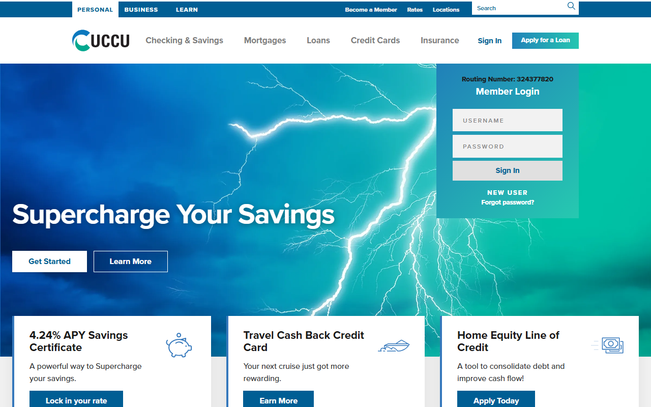 Homepage of Utah Community