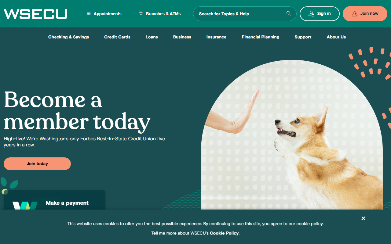 Homepage of Washington State Employees